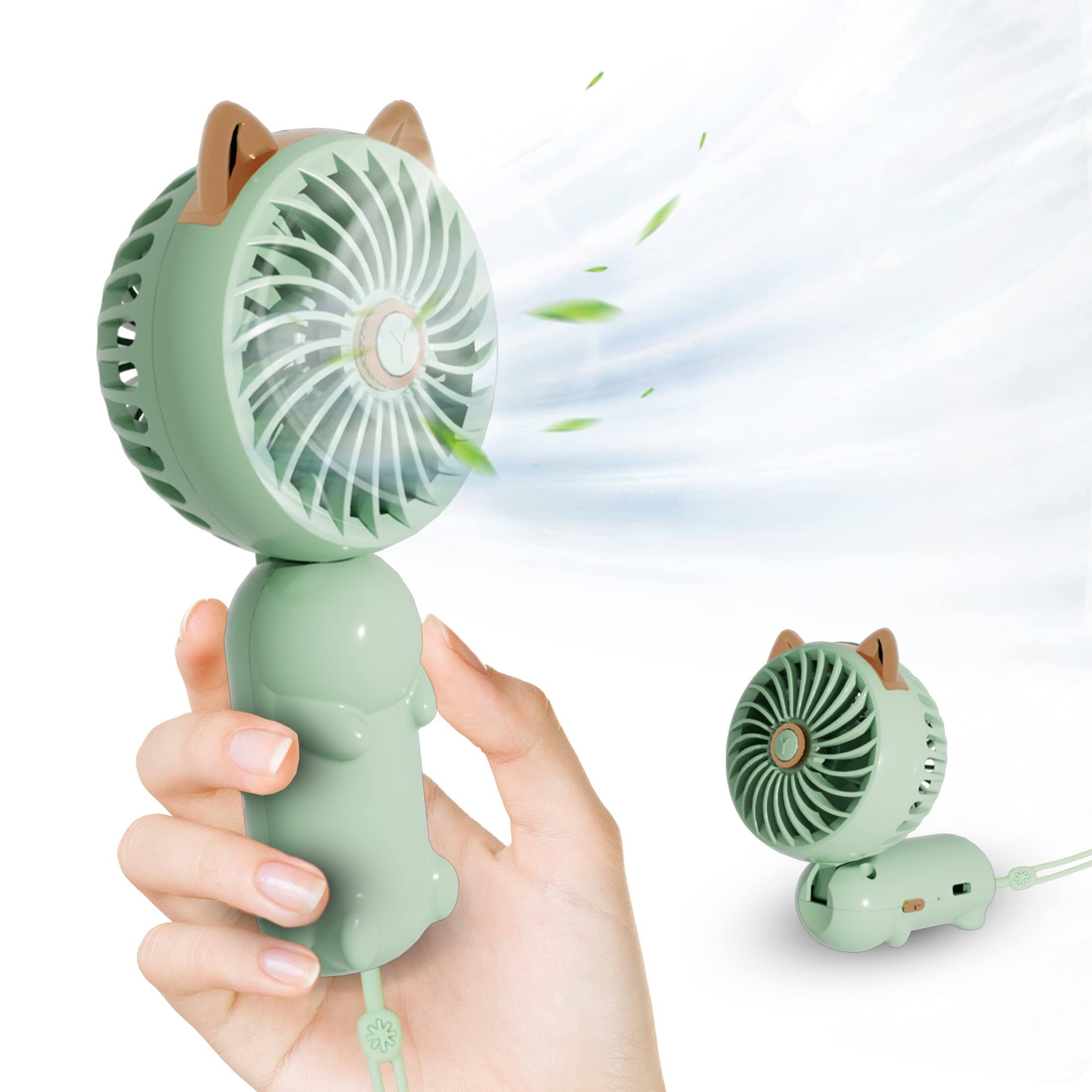 Amazon.com: LIEWET Handheld Fan,Cat Fan,Cute Portable Fan